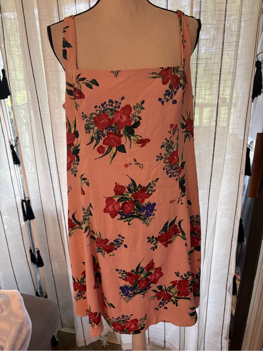 Abercrombie & Fitch Peach Floral Mini Dress